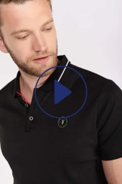 Le Temps des Cerises Polo Aron Noir Black New