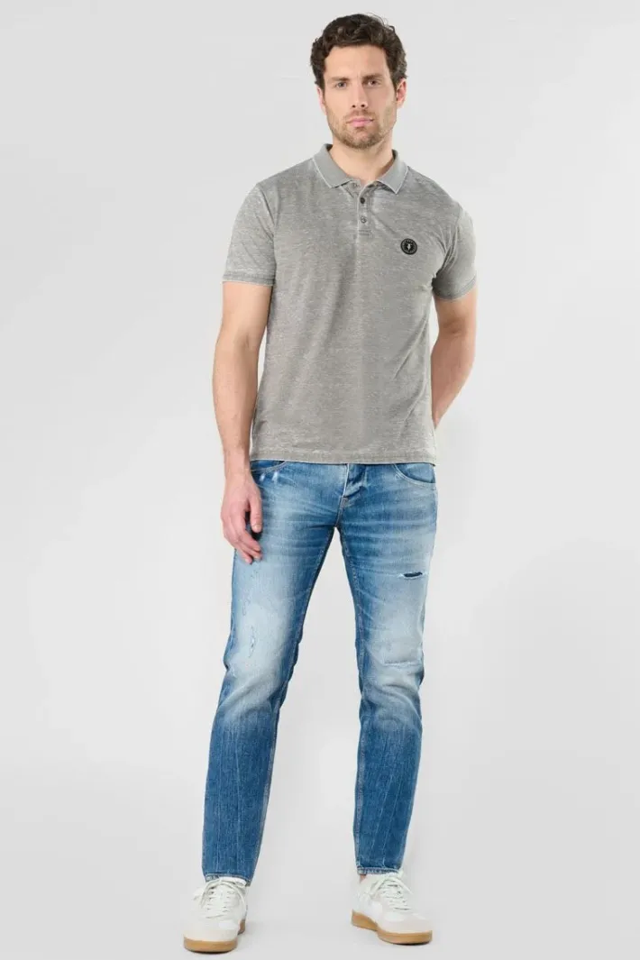 Le Temps des Cerises Polo Brety Kaki Gris Chine Lizard Fashion
