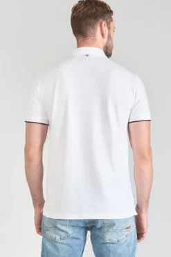 Le Temps des Cerises Polo Cotrel Blanc White Cheap