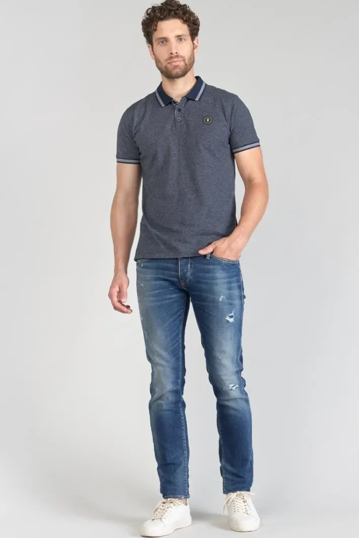 Le Temps des Cerises Polo Drime A Rayures Bleu Marine Peacoat Clearance