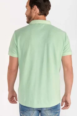Le Temps des Cerises Polo Dylon Vert Menthe Mist Clearance