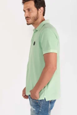 Le Temps des Cerises Polo Dylon Vert Menthe Mist Clearance