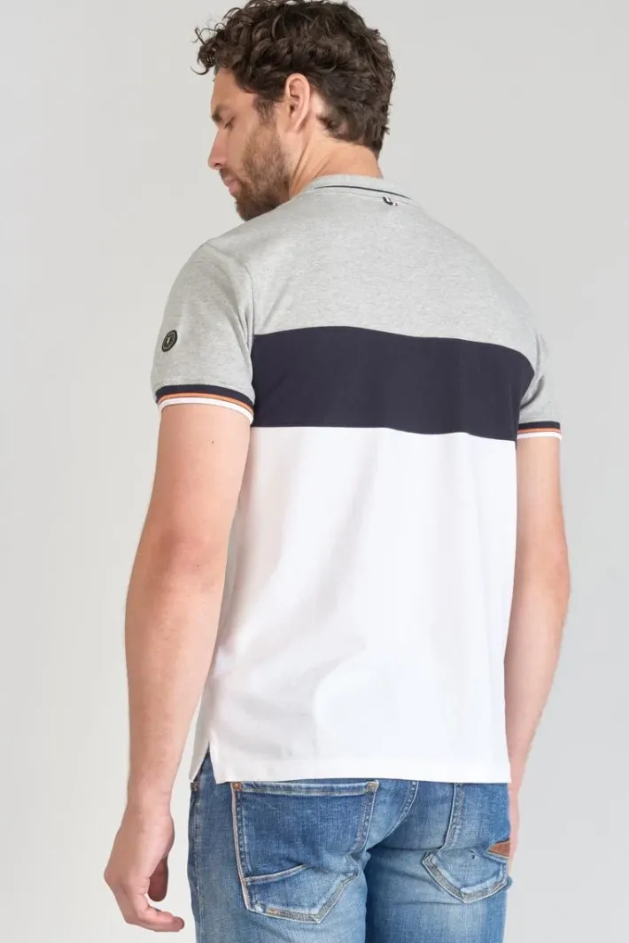 Le Temps des Cerises Polo Leos Tricolore Grey Melange Cheap