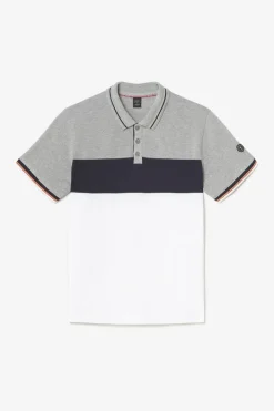 Le Temps des Cerises Polo Leos Tricolore Grey Melange Cheap