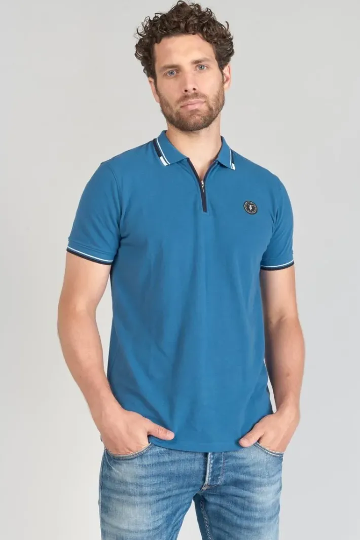 Le Temps des Cerises Polo Mota Bleu Petrole Raf Cheap