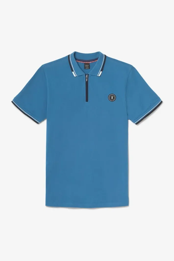 Le Temps des Cerises Polo Mota Bleu Petrole Raf Cheap