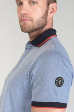Le Temps des Cerises Polo Orias Bleu Ciel Peacoat Shop