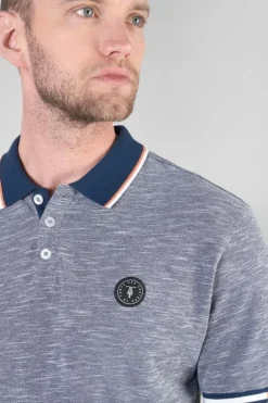 Le Temps des Cerises Polo Polar En Jersey Chine Bleu Marine Wing Fashion