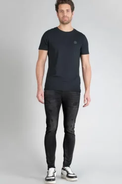 Le Temps des Cerises Power Skinny 7/8Eme Jeans Destroy Noir N°1 Black Flash Sale