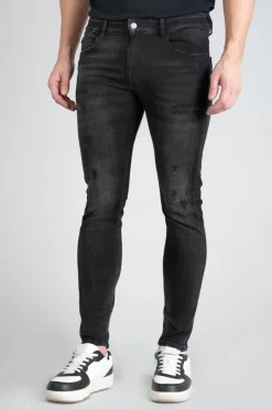 Le Temps des Cerises Power Skinny 7/8Eme Jeans Destroy Noir N°1 Black Flash Sale