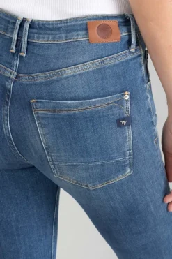 Le Temps des Cerises Power Skinny Taille Haute 7/8Eme Jeans Destroy Bleu N°2 Blue Best