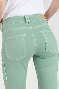 Le Temps des Cerises Precieux Taille Haute 7/8Eme Jeans Vert D'Eau Basil Best Sale