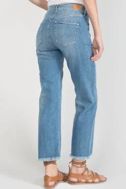 Le Temps des Cerises Pricilia Taille Haute 7/8Eme Jeans Destroy Bleu N°4 Blue Outlet