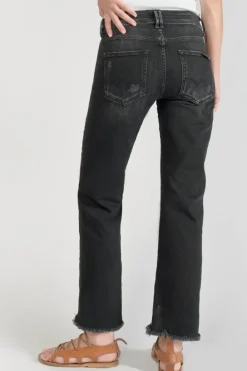 Le Temps des Cerises Pricilia Taille Haute 7/8Eme Jeans Destroy Noir N°1 Black / Black Flash Sale
