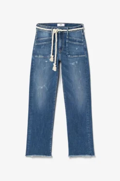 Le Temps des Cerises Pricilia Taille Haute 7/8Eme Jeans Destroy Bleu N°2 Blue Sale