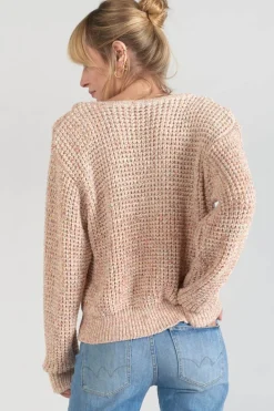 Le Temps des Cerises Pull Astro Multicolore Pink New