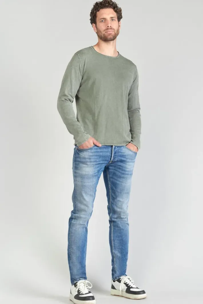 Le Temps des Cerises Pull Bivor Kaki Delave Leaf Best Sale