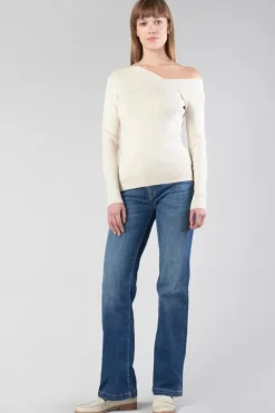 Le Temps des Cerises Pull Lina Asymetrique Sable Sand Cheap