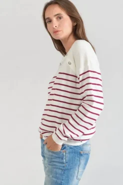 Le Temps des Cerises Pull Mareva Mariniere Prune Aster Online
