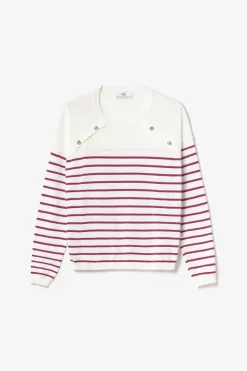 Le Temps des Cerises Pull Mareva Mariniere Prune Aster Online