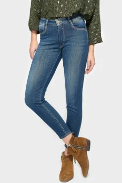 Le Temps des Cerises Pulp Slim Taille Haute 7/8Eme Jeans Bleu N°2 Blue Store