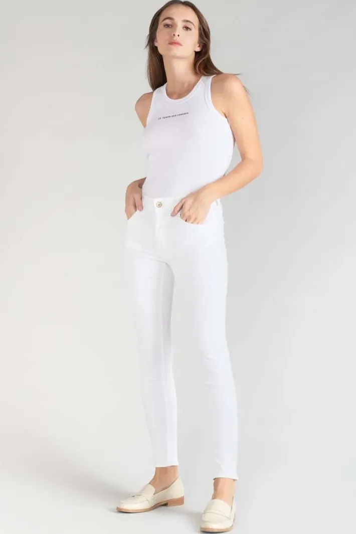Le Temps des Cerises Pulp Slim Taille Haute 7/8Eme Jeans Blanc White Cheap
