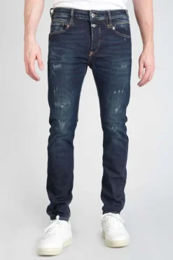 Le Temps des Cerises Raffi 900/16 Tapered 7/8Eme Jeans Destroy Bleu-Noir N°2 Blue Cheap