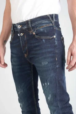 Le Temps des Cerises Raffi 900/16 Tapered 7/8Eme Jeans Destroy Bleu-Noir N°2 Blue Cheap