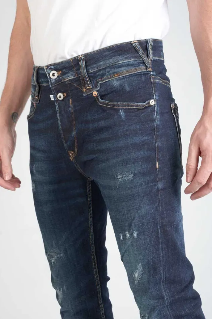 Le Temps des Cerises Raffi 900/16 Tapered 7/8Eme Jeans Destroy Bleu-Noir N°2 Blue Cheap