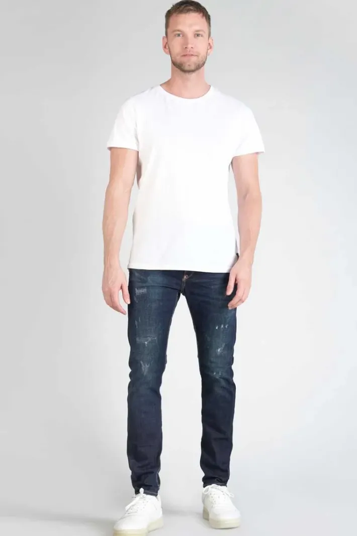 Le Temps des Cerises Raffi 900/16 Tapered 7/8Eme Jeans Destroy Bleu-Noir N°2 Blue Cheap