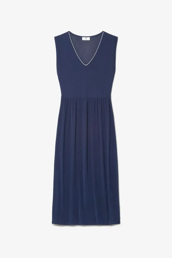 Le Temps des Cerises Robe Longue Nata Bleu Marine Midnight Outlet