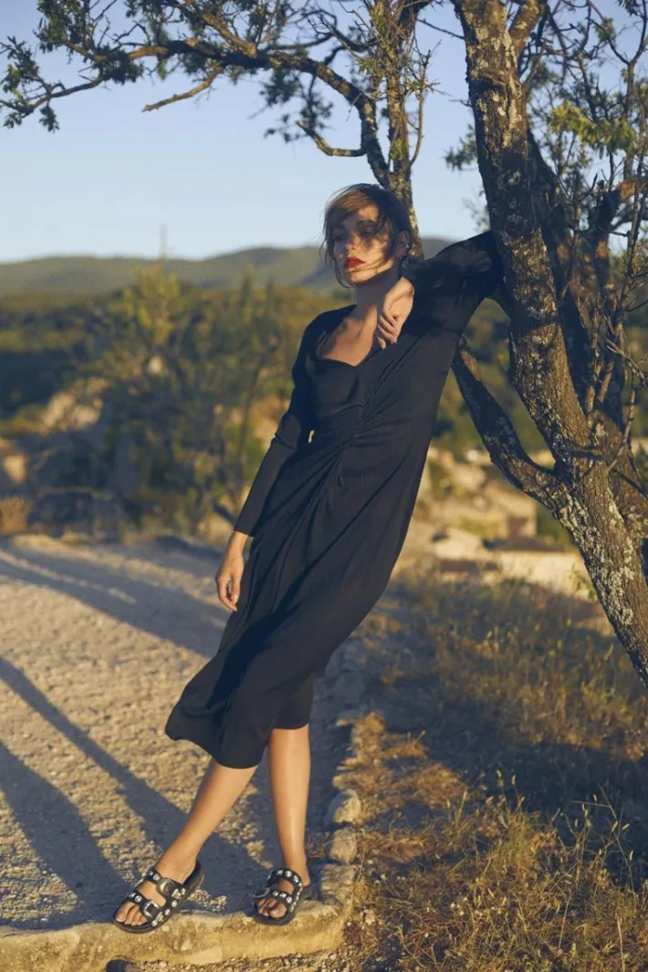 Le Temps des Cerises Robe Longue Yama Noire Black Store