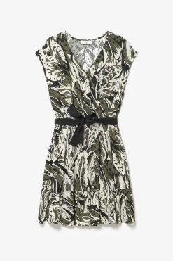 Le Temps des Cerises Robe Page A Motif Jungle Lizard Fashion