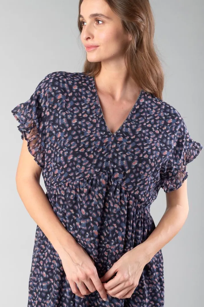 Le Temps des Cerises Robe Paola A Motif Leopard Stone Love Online