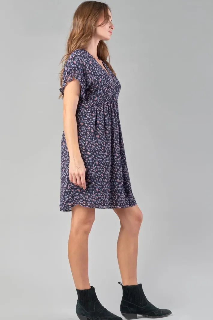 Le Temps des Cerises Robe Paola A Motif Leopard Stone Love Online