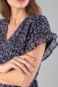 Le Temps des Cerises Robe Paola A Motif Leopard Stone Love Online