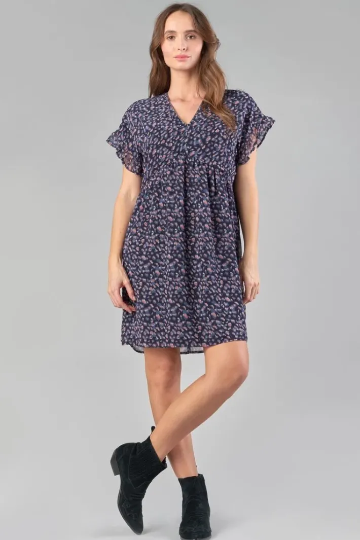 Le Temps des Cerises Robe Paola A Motif Leopard Stone Love Online