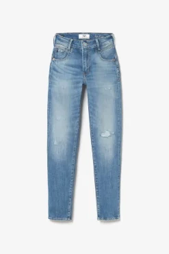 Le Temps des Cerises Sabi Pulp Slim Taille Haute 7/8Eme Jeans Destroy Bleu N°3 Blue Discount