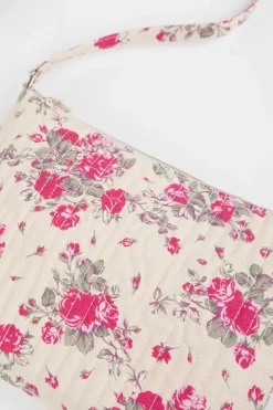 Le Temps des Cerises Sac A Bandouliere Lauri A Motif Fleuri Rose Pink Best Sale