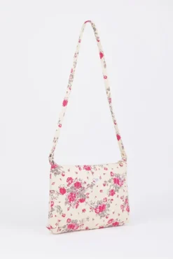 Le Temps des Cerises Sac A Bandouliere Lauri A Motif Fleuri Rose Pink Best Sale
