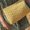 Le Temps des Cerises Sac A Bandouliere Lauri Jaune A Motif Floral Yellow Best