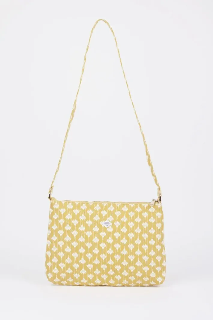 Le Temps des Cerises Sac A Bandouliere Lauri Jaune A Motif Floral Yellow Best
