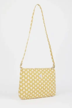 Le Temps des Cerises Sac A Bandouliere Lauri Jaune A Motif Floral Yellow Best