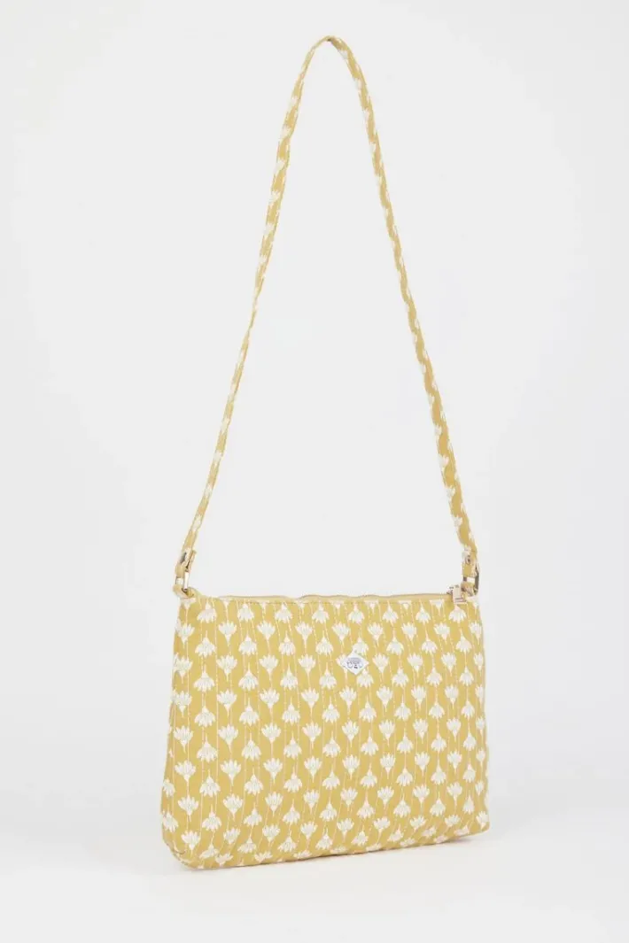 Le Temps des Cerises Sac A Bandouliere Lauri Jaune A Motif Floral Yellow Best