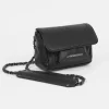 Le Temps des Cerises Sac A Bandouliere Rose Noir Black Flash Sale