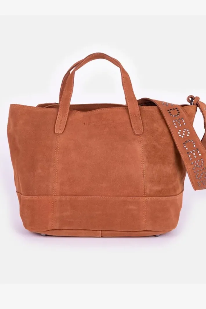 Le Temps des Cerises Sac Astier En Cuir Suede Camel Cheap