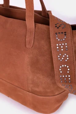 Le Temps des Cerises Sac Astier En Cuir Suede Camel Cheap