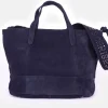 Le Temps des Cerises Sac Astier En Cuir Suede Bleu Nuit Marine Store