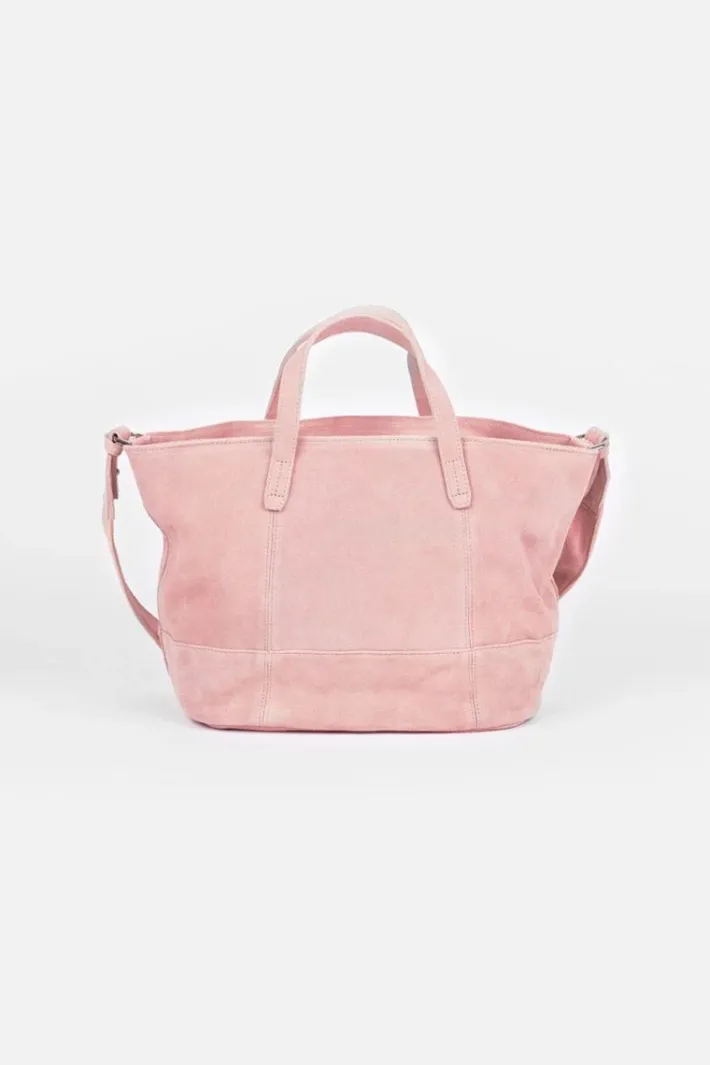 Le Temps des Cerises Sac Astier En Cuir Suede Rose Poudre Powdery Pink Flash Sale