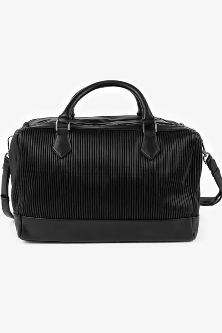 Le Temps des Cerises Sac Bowling Isaia Noir Plisse Black Clearance